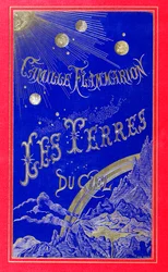 Couverture du livre Les Terres du Ciel écrit par Camille Flammarion (1842-1925) 1877 (cuir)