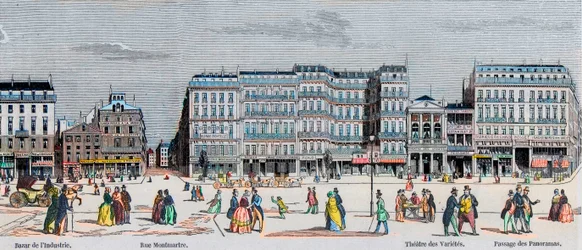 Boulevard Poissonnière et Boulevard Montmartre - bazar de l