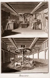 Brasserie - « La Grande Encyclopédie, ou Dictionnaire Raisonné des Sciences, des Arts et des Métiers » par Denis Diderot et Jean d