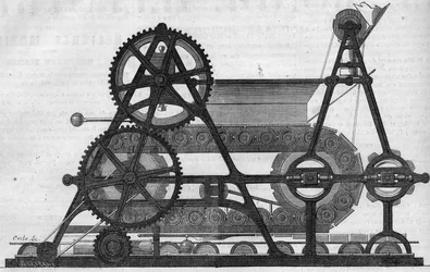 Machine à fabriquer des briques (système Milch)