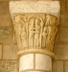 Chapiteau représentant la visitation
