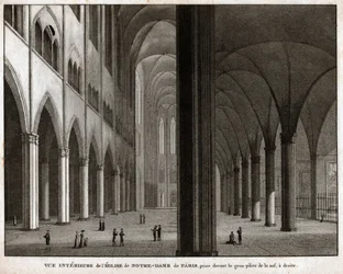Cathédrale Notre-Dame de Paris (gravure, vers 1850)