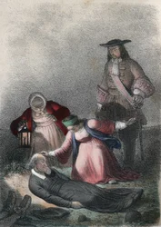Catherine I de Russie (Marta Elena Skavronska, plus tard Marfa Samuilovna Skavronskaya) - Catherine I (1684 - 1727), enfant, trouve le pasteur Skovronski, le pasteur qui l