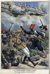 Tchad, embuscade à Abir Taouil, mort du capitaine Fiegenschuh, illustration du 
