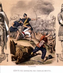 Charles Martel défait les Sarrasins à Poitiers, 732