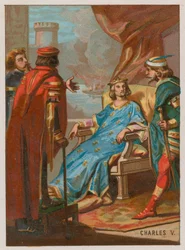 Charles V à la bataille de Poitiers