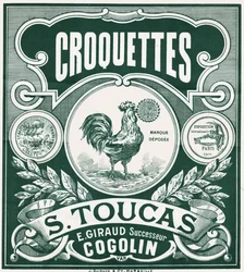 Croquettes de poulet. vers 1900