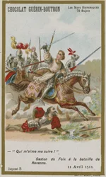 Carte de commerce Chocolat Guerin-Boutron, série Mots Historiques