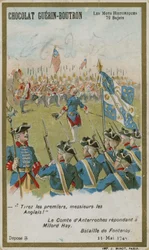 Carte de commerce Chocolat Guerin-Boutron, série Mots Historiques