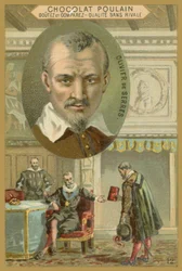 Carte commerciale Chocolat Poulain, Olivier de Serres