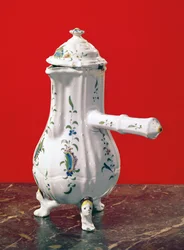 Pot à chocolat, fabriqué par Levasque et Saladin, St. Omer