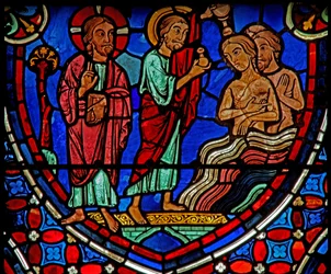 Christ - bénit les apôtres