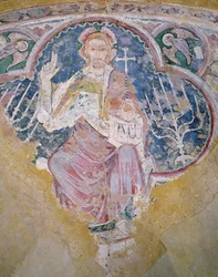 Christ en majesté, de la crypte