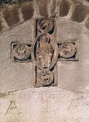 Christ en majesté avec les symboles des évangélistes, IXe-Xe siècle