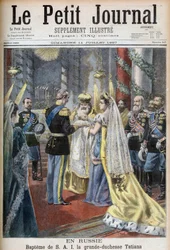 Baptême de la Grande-Duchesse Tatiana de Russie, illustration pour Le Petit Journal