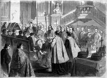 Rite chrétien - Jeudi Saint - 1860 : le lavement des pieds dans l