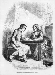 Christophe et la grosse Sylvie, illustration tirée de 