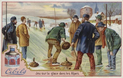 Carte Cibils représentant le curling