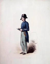 Uniforme de sergent de ville des forces de police sous la Monarchie de Juillet (1830-1848) XIXe siècle