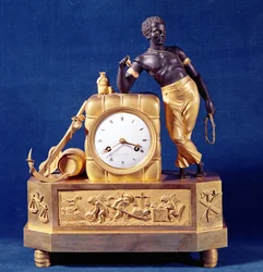 Horloge en forme de balle avec une figurine de docker, après 1787