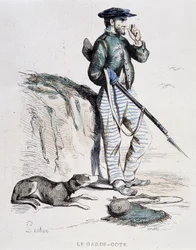 Garde-côte XIXe siècle par Soubon