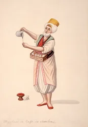 Vendeur de café, période ottomane, troisième quart du XVIIIe siècle