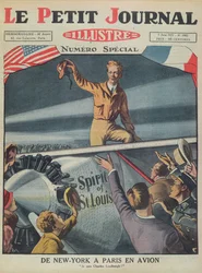 Colonel Charles Lindbergh (1902-74) à son arrivée à l