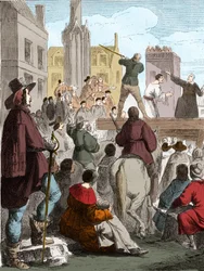 Conspiration de Chalais : Exécution de Henri de Talleyrand (1599-1626), Comte de Chalais, pour avoir conspiré contre Richelieu. Nantes