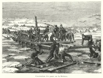 Construction des ponts sur la Bérézina