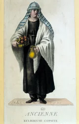 Nonne copte en Égypte au XVIIIe siècle