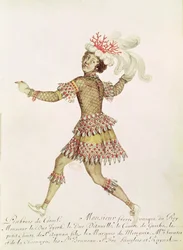 Costume pour un pêcheur de corail pour Le Mariage de Thétis et Pélée de Francesco Cavalli, 1654