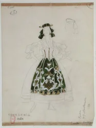 Conception de costume pour l