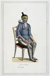 Costume du Groenland - dans "Album des voyages, les peuples de la terre" par l