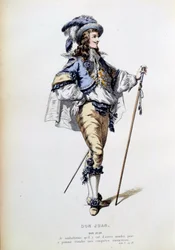 Costume pour le personnage de Don Juan dans la scène 2 de l