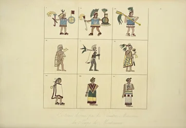 Costumes conçus par les peintres mexicains de l