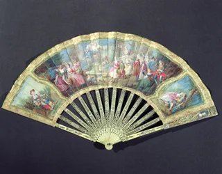 Éventail de cour, français, XVIIIe siècle
