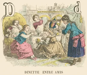 D : Dînette avec des amis