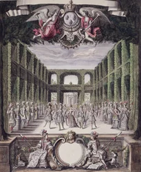 Danse dans un jardin formel, d