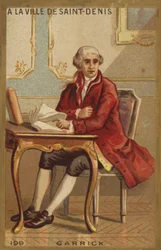 David Garrick dans la ville de Saint-Denis