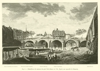 Démolitions des maisons du pont Notre-Dame en 1786, d