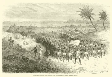 Départ des capitaines Speke et Grant et de leur caravane