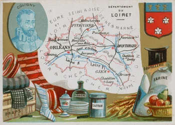 Département du Loiret dans le centre-nord de la France