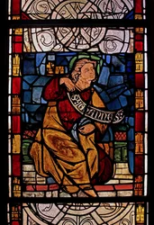 St Jean : grisaille de la Chapelle du Château, Rouen?