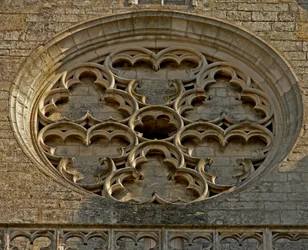 Rosace sur la façade ouest