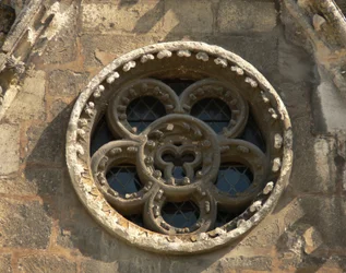 Rosace sur la façade ouest