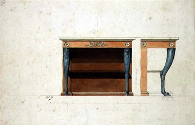 Conception pour une console Directoire, vers 1795