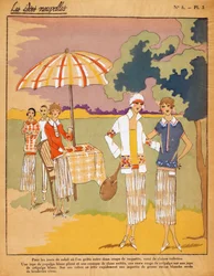 Design for dresses for a garden party, Les Idées Nouvelles