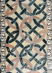 Détail du pavement de la Chapelle de la Vierge