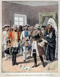 Découverte du Canada : Louis de Buade, comte de Frontenac (1622-1698) recevant l