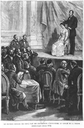 Expérience du docteur Durand de Gros au cercle de la presse scientifique